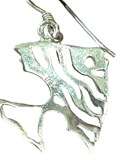 Sterling silver 925 Dangle FISH earrings
