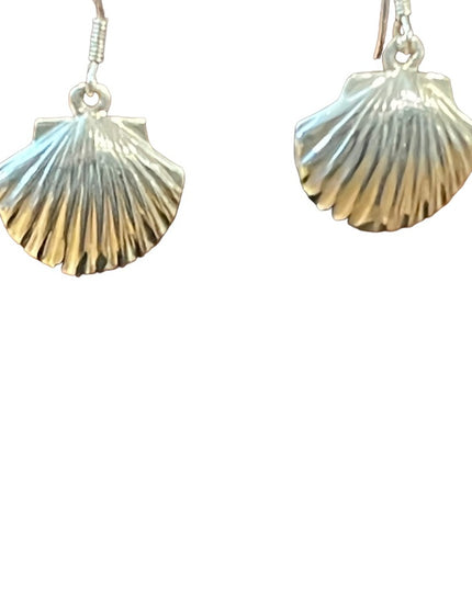 Sterling silver 925 sea shell design dangle earrings