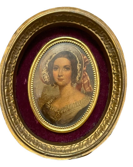 Vintage 1960s Kane Cameo Framed Cameo prints Ladies Countess & Dutchess