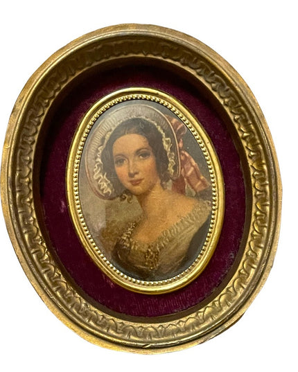 Vintage 1960s Kane Cameo Framed Cameo prints Ladies Countess & Dutchess