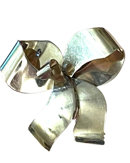 Vintage Sterling silver 925 Ribbon Bow brooch