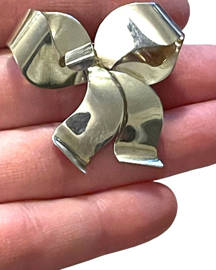 Vintage Sterling silver 925 Ribbon Bow brooch