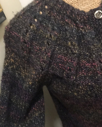 Hand knit button down soft merino Sweater knitted cardigan