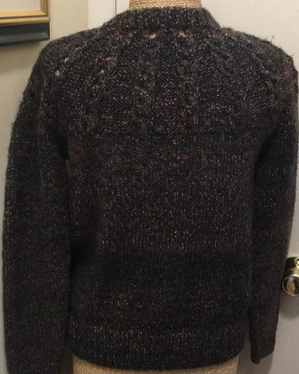 Hand knit button down soft merino Sweater knitted cardigan