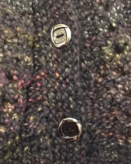 Hand knit button down soft merino Sweater knitted cardigan