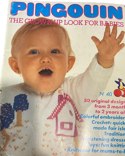 Lot of 5 Phildar Pingouin BABY knitting books VG