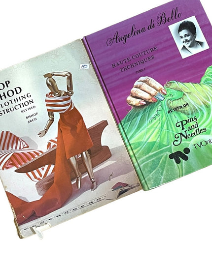 Lot of 2 Vintage Rare SEWING BOOKS Bishop Method Angelina Di Bello Haute Couture
