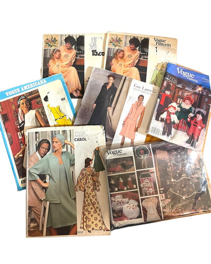 LOT of 7 Various UNCUT VOGUE SEWING Patterns vintage