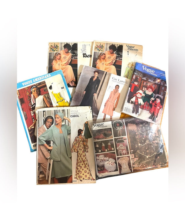 LOT of 7 Various UNCUT VOGUE SEWING Patterns vintage