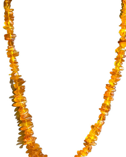Baltic honey Amber chip Necklace 24” imported