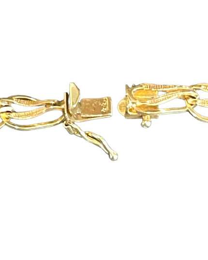 Vintage Solid 10k Gold Charm bracelet with MOM charm