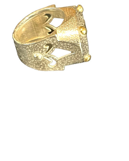 Stunning Smokey Topaz sterling silver artisan Israel VLD hefty designer ring