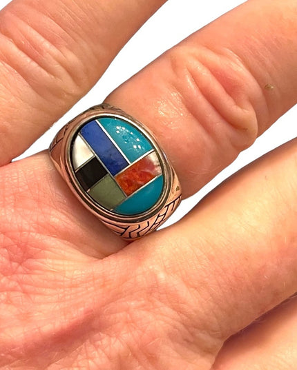 Vintage Carolyn Pollack Relios Sterling silver 925 Zuni stone Southwestern