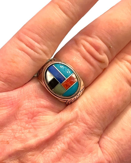 Vintage Carolyn Pollack Relios Sterling silver 925 Zuni stone Southwestern