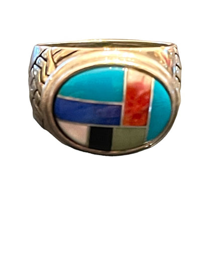 Vintage Carolyn Pollack Relios Sterling silver 925 Zuni stone Southwestern