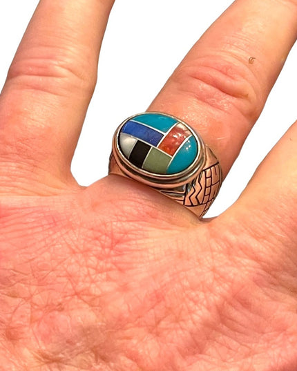 Vintage Carolyn Pollack Relios Sterling silver 925 Zuni stone Southwestern