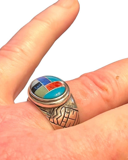 Vintage Carolyn Pollack Relios Sterling silver 925 Zuni stone Southwestern