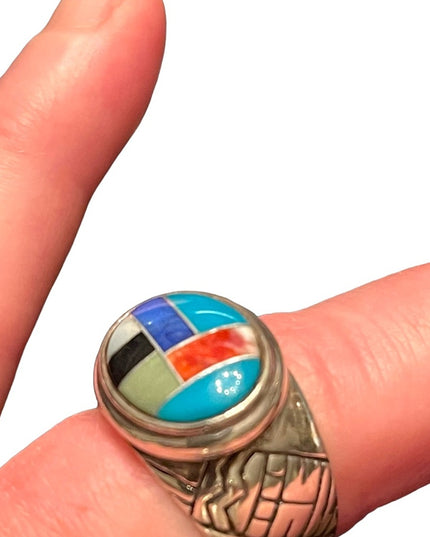 Vintage Carolyn Pollack Relios Sterling silver 925 Zuni stone Southwestern