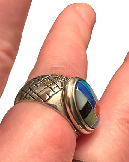 Vintage Carolyn Pollack Relios Sterling silver 925 Zuni stone Southwestern
