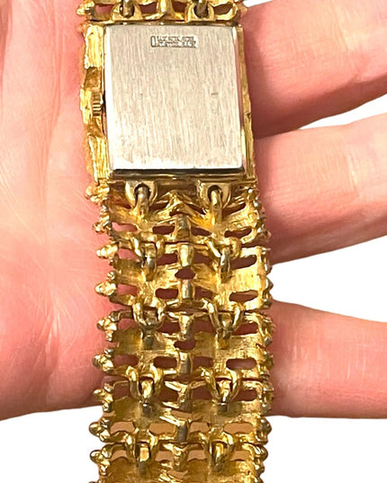 Vintage high quality RHAPSODY gold chunky watch windup