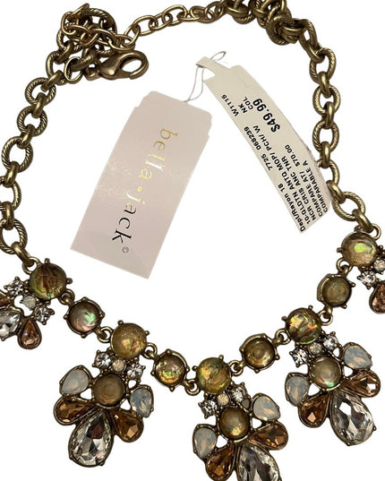 Lovely NWT Bella & Jack fancy crystal necklace choker statement necklace
