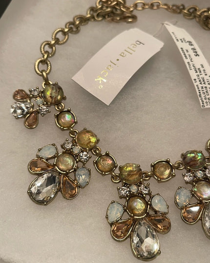 Lovely NWT Bella & Jack fancy crystal necklace choker statement necklace