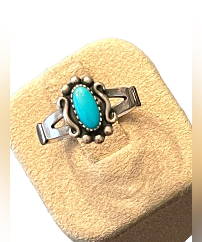 Vintage Sterling silver 925 Turquoise William Wheeler Southwestern Ring