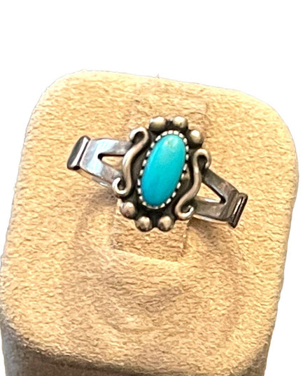 Vintage Sterling silver 925 Turquoise William Wheeler Southwestern Ring