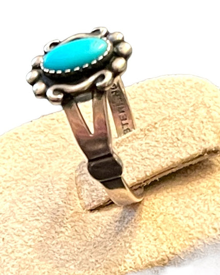 Vintage Sterling silver 925 Turquoise William Wheeler Southwestern Ring