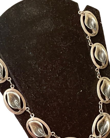 Art Deco vintage Dancraft art deco Sterling silver 925 Cala Lily SET Parure
