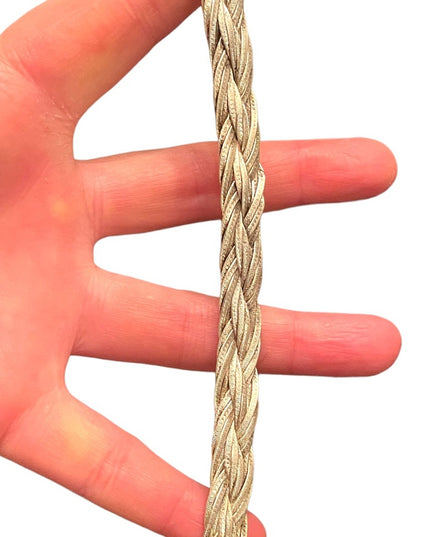 Lovely Chunky heavy Sterling silver Braided fancy bracelet Male female Unisex