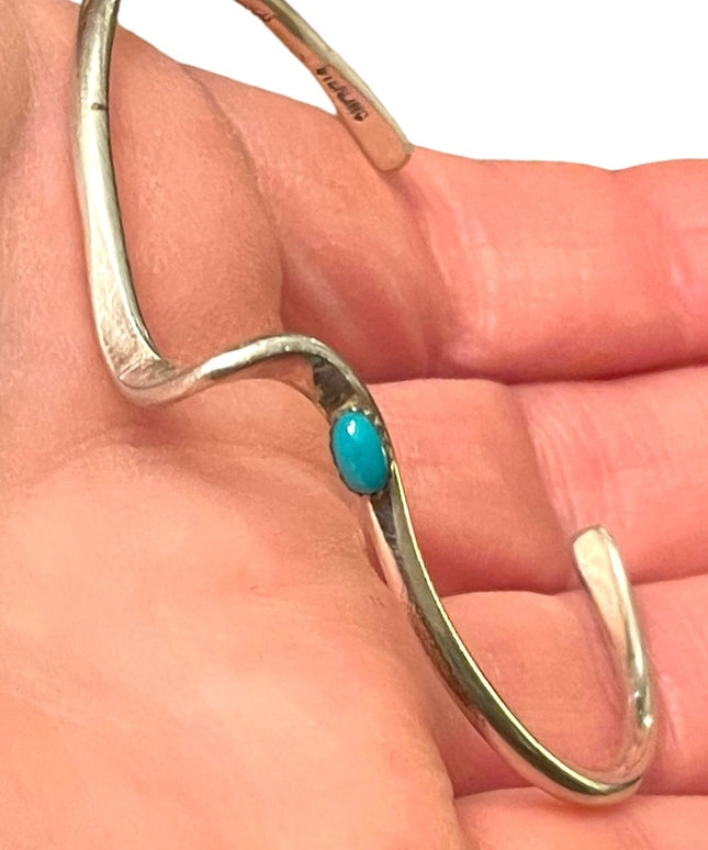 Stunning vintage THOMAS FRANCISCO Sterling silver 925 Navajo bracelet