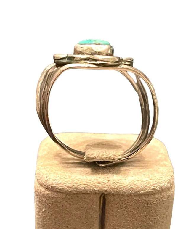 Vintage Sterling silver 925 Turquoise southwestern Navajo ring Mens