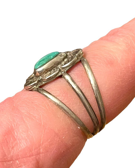 Vintage Sterling silver 925 Turquoise southwestern Navajo ring Mens