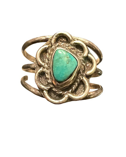 Vintage Sterling silver 925 Turquoise southwestern Navajo ring Mens
