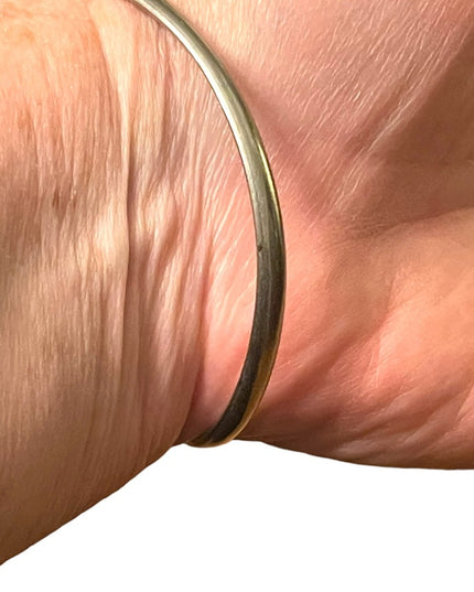 Stunning sterling silver 925 Serpent snake head vintage bangle bracelet
