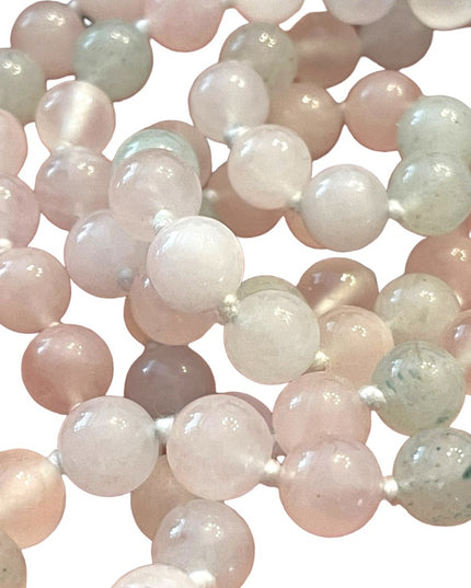 Stunning Stone bead necklace Rose quartz adventurine High quality 30”