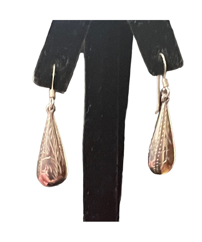 Vintage sterling silver 925 dangle tear drop earrings