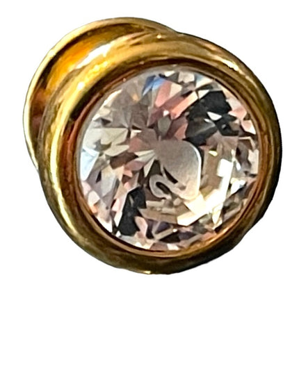 Swarovski Gold plated (SWAN) authentic crystal tie tac