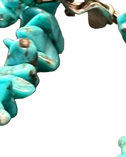 Sterling silver 925 Southwestern Turquoise Agate Bead necklace