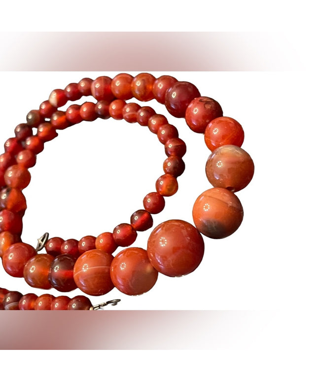 Lovely Agate stone fancy graduated bead necklace