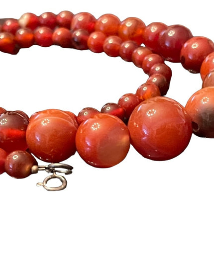 Lovely Agate stone fancy graduated bead necklace