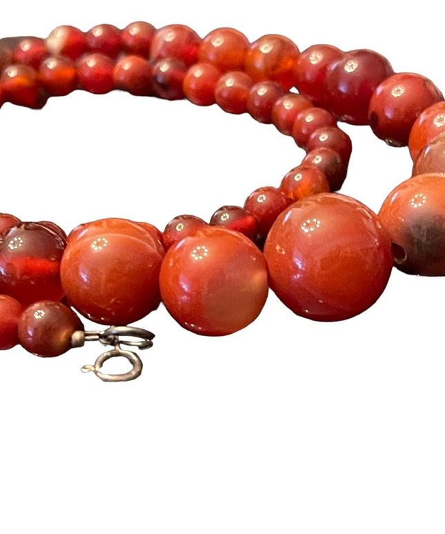 Lovely Agate stone fancy graduated bead necklace