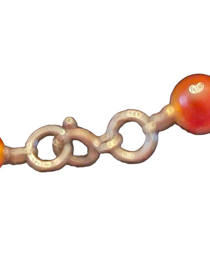 Lovely Agate stone fancy graduated bead necklace