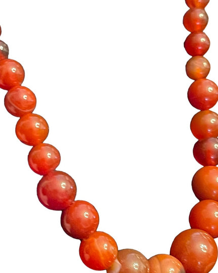 Lovely Agate stone fancy graduated bead necklace