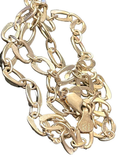 Sterling silver 925 MiLOR Italy fancy chain link necklace