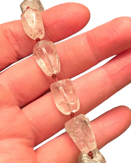 Lovely chunky clear quartz Stone Adjustable bracelet Handmade