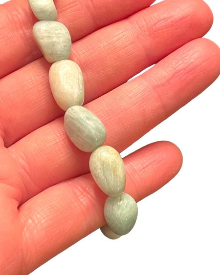 Lovely Blue Larimar stone chunky bracelet bead stretchy