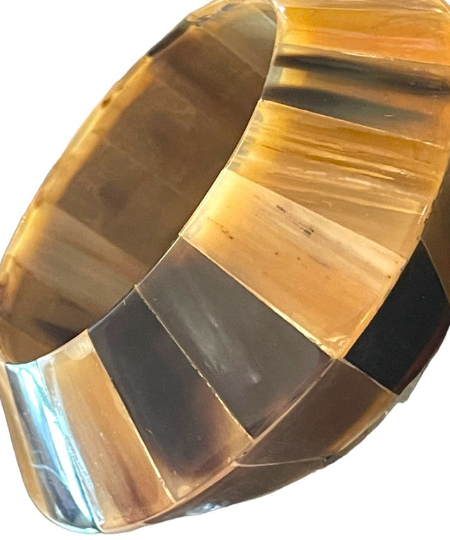 Large chunky earthy resin???? bangle bracelet