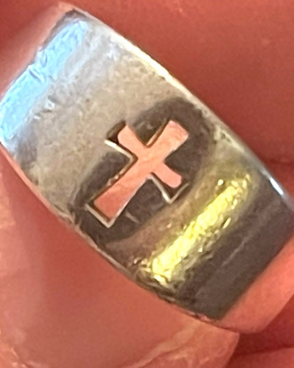 Vintage James Avery cut out cross religious Ring sterling silver 925